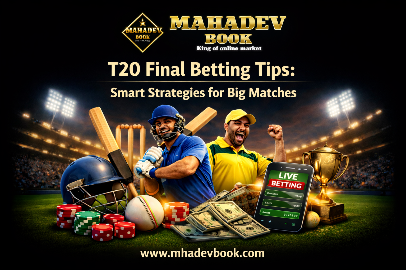 Read more about the article Mahadev Book T20 Final Betting Tips: Smart Strategies for Big Matches